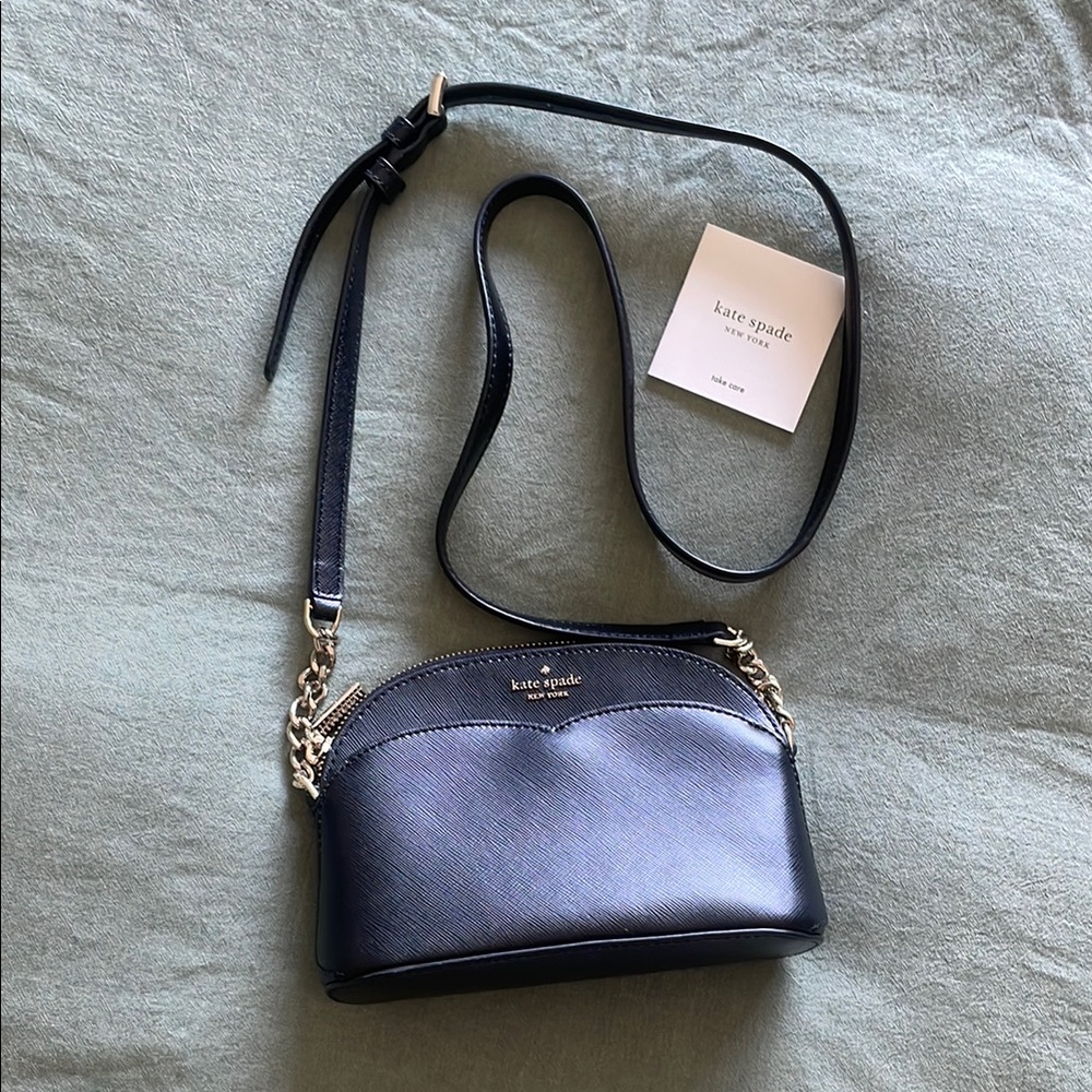 Kate Spade Black Crossbody Bag with Structured Design